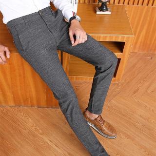 Size 28-38 Men Casual Fashion Slim Fit Stretch Chinos Pants Straight Skinny Trousers