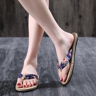 ✴2019 Summer Slippers Women Flat Slip Sandals Flower Casual Bohemian Beach Shoes (3)