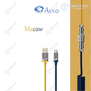 Akko Mechanical Keyboard Data Cable Type-C USB Extension metal Interface Plug Spring Spiral Cable (7)