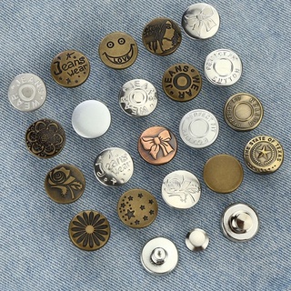The Waist Button Jeans Button Is Nail-free Detachable Round Waist Small Adjustment Waist-free Sewing Universal Button Vibrato Button Brooch