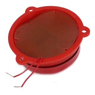 AC 220V 100mm 4 inch Dia Schools Fire Alarm Round Shape Electric Bell Red (2)