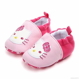 Cute Hello Kitty cartoon patterned cotton Baby shoes 0-1 year old baby Shoes