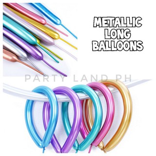 10pcs Metallic Long Loop Twisting Balloon Birthday Party Magic Decoration