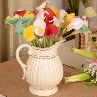 【Ready Stock】 1pc Latex Calla Lily Artificial Flower Touch Real