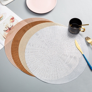 Nordic Round Placemat Insulation Cup Pad Heat-resistant Table Mat Dinnerware Coasters (6)