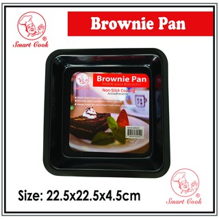 Smart cook Brownie Pan 82054-B Black color carbon steel brownie pan Nonstick Bakeware