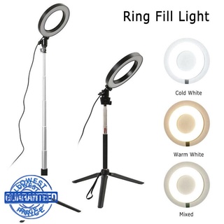 UKJS 100% Origianl 16/20cm LED Selfie Ring Light Dimmable LED Selfie Fill-in Lighting Ring Lamp
