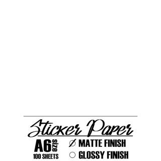 Waybill Sticker Paper A6 Size - Matte / Glossy