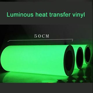 Heat transfer vinyl tshirt (glow in the dark) 0.5m x 1m for heat press printing