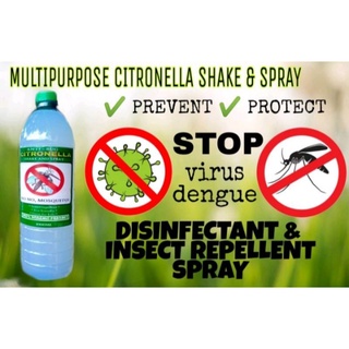Citronella Organic Shake and Spray 1000ml