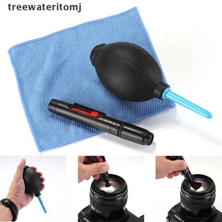 (hot*) 3 in 1 Lens Cleaning Cleaner Dust Pen Blower Cloth Kit For DSLR VCR Camera treewateritomj