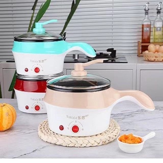 COD PURPOSE Double Layer Stainless Steel Steamer Mini Electric Pot Pan Cooker