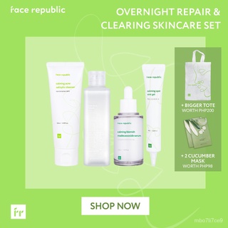 Face Republic Overnight Repair and Clearing Skincare Set kck6