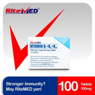Ritemed Vitamin B Complex Tab 100Box Ss Ph (Good Health And Well-Being)