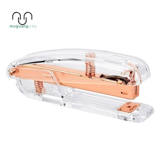 Rose Gold Stapler Edition Metal Manual Staplers 24/6 26/6 Include 100 Pcstaples Office Accessories S