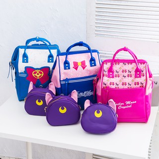 Sailor Moon Miravivi Laptop Tablet Backpack + Mini Luna Bag Set