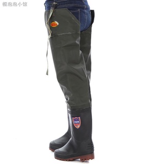 Men High Top Boots The Pants Waterproof Anti-Skid Fishing Shoes