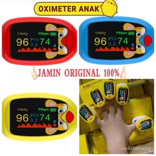 oximeter anak kids oxymeter A1 alat cek kadar oksigen darah detak jantung anak anak lianhua qingwen