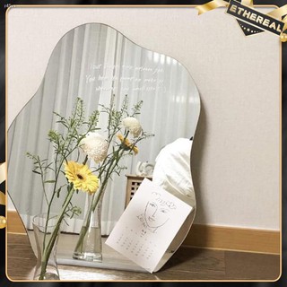 ∏Makeup Mirror Table KOREAN Style Makeup Mirror Desktop Wood Base Beauty Mirror Decorative Mirror