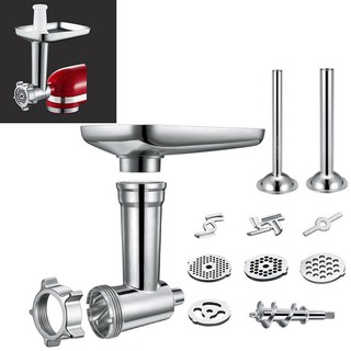 Stainless Steel Meat Grinder Food Chopper Attachment For Kitchenaid Stand Mixer FinL