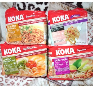 Koka Laksa Singapura/Delight / Stir Fry Instant Noodles sold by packs