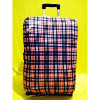 Checkered Red Luggage Cover