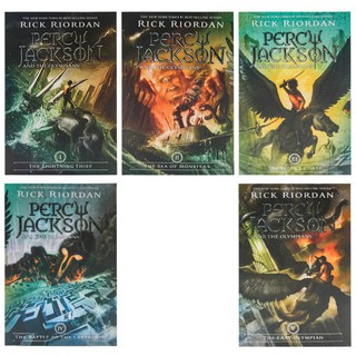 NO BOX Percy Jackson Complete Boxed Set of 5-Book by Rick Riordan