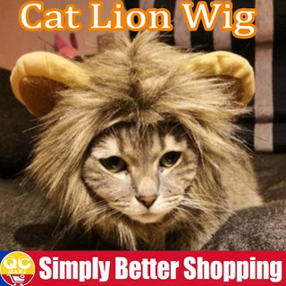 Cute Pet Cat Costume Lion Mane Wig Pet Costume Lion Mane Wig Pet Cat Dog Lion Hair Mane Ears Cap