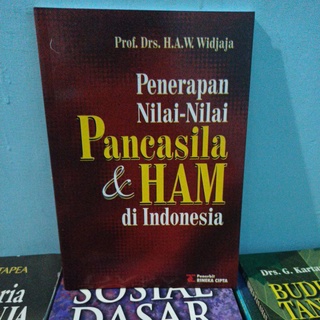 Application Book Of Pancasila And HAM Values In Indonesia Prof. Drs. H.a.w. Widjaja