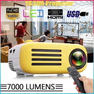 ►7000 Lumen Full HD 1080P Mini LED Projector Home Theater Cinema USB HDMI AV