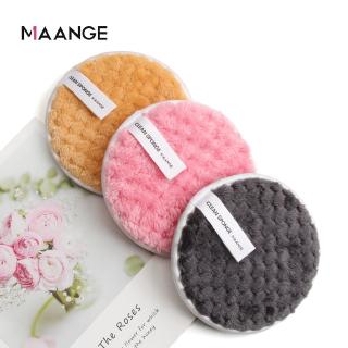 MAANGE 3Pcs/Pack Pineapple Makeup Remover Puff Face Cleansing Reusable Washable Wipe Pads