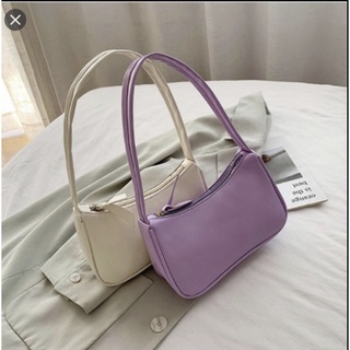 Korean Shoulder Bag Retro Baguette Bag Leather Hand Bag for Women (1)