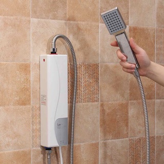 220V 3000W Electric Water Heater Instant Electric Indoor Shower Tankless Water Heater Kitchen Bathr0
