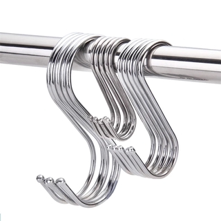 10pcs / Set Bathroom Metal S Type Hook Up /Kitchen Bedroom Hook up 304 Stainless Steel Super Load-Bearing