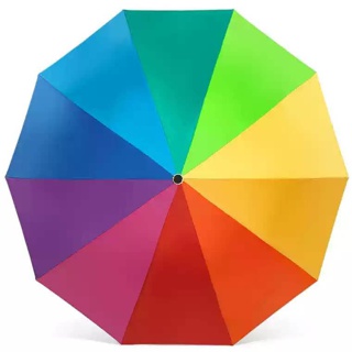 Rainbow Automatic Umbrella Windproof (2)