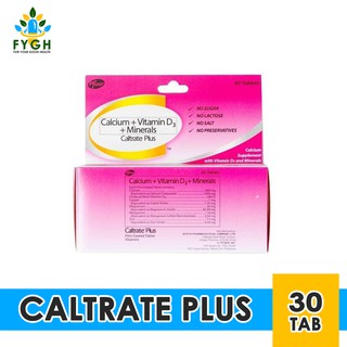 Caltrate Plus Calcium + Vitamin D3 Multivitamins 30pcs/bottle