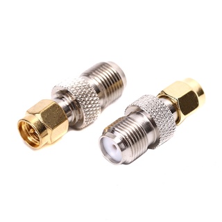 1PCS High Quality Copper F Type Female Jack to SMA Male Plug Straight Rf Coax Coaxial Connector Adapter