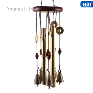 Youngxilive 213 metal multi-tube anti-rust wind chime copper alloy lucky pendant birthday ornaments