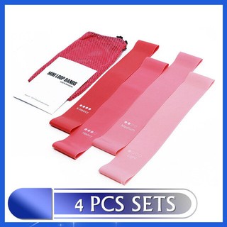 Mini Pink Loop Bands Fitness Exercise Gym Strength Resistance Bands Set Pilates Yoga latex Rubber
