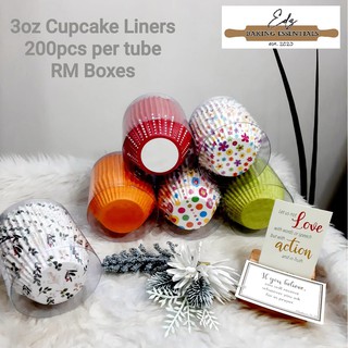 3oz Cupcake Liner (RM Boxes)– 200pcs/tube [Design #1]