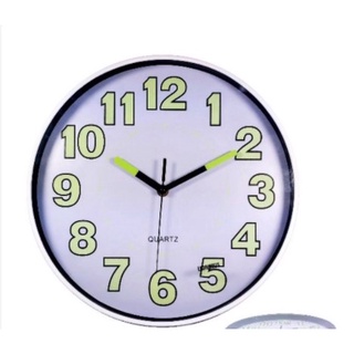 Ready Stock/▤◕۩Silent Tick Luminous/Glow in the dark Wall Clock (10 inches)