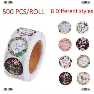 Dream ❤ 500Pcs Thank You Stickers Seal Labels for Wedding Party Scrapbooking Stickers