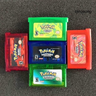 Gameboy♤◘YP_Sapphire/Emerald/Fire Red/Leaf Green/Ruby Pokemon Game Card Cartridge for GBA