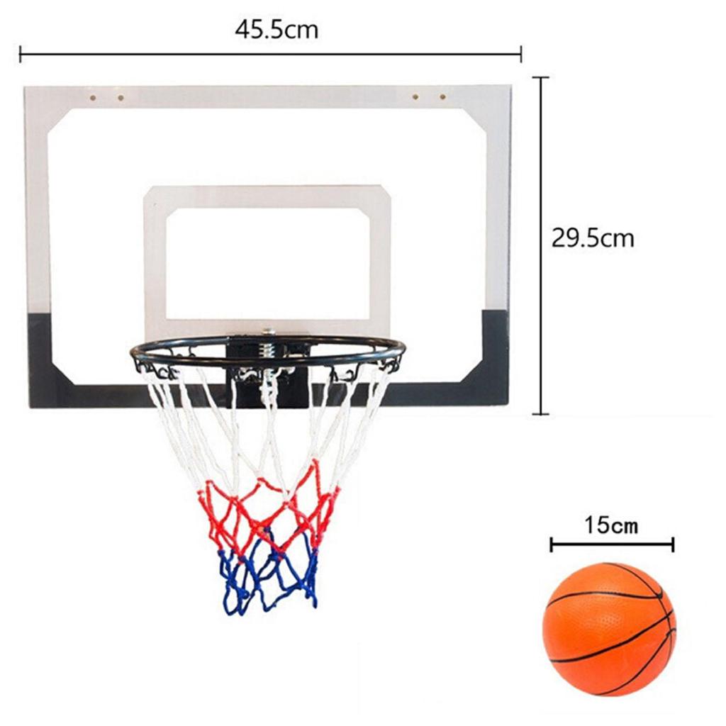 Kidland Backboard Pro-Style Basketball Ring With Ball Hoop Portable Snap Back Rim 18 inch x 12 inch (4)