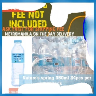 【Available】Nature's spring purified water 350ml x 24pcs on the day delivery metromanila