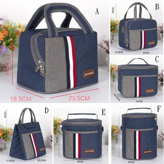 Portable Insulated Thermal Cooler Lunch Box Tote Picnic Storage Bag Case