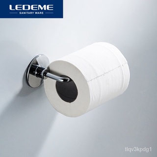LEDEME Streamline Paper Towel Holder Stainless Steel Shelf No Drilling Storage Rack For Bathroom Toi