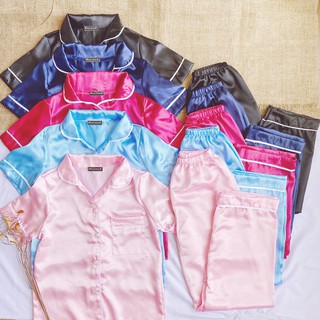 DNEMNLPH Silk Pajama Sleepwear Terno (Trendy Korean Inspired Fashion) (1)