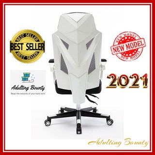 2021 Latest Breathable Mesh Reclining Ergonomic Office Chair HBADA Aesthetic Gaming Chair Foot rest