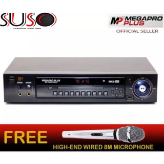 Megapro Plus MP-100NS PIOLO DVD Karaoke Player (Black) with Free High-End Microphone